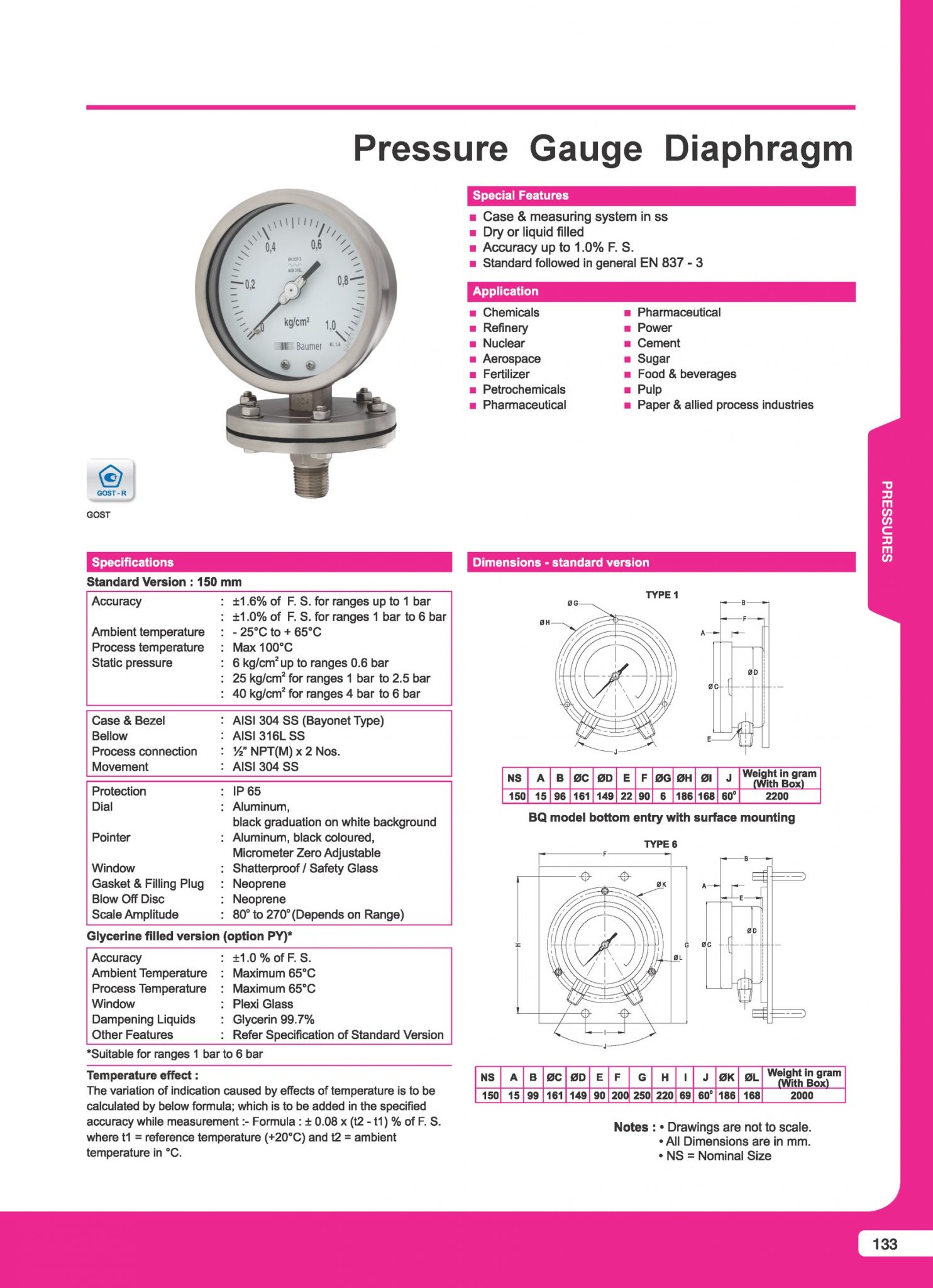 Pressure Gauge Diaphragm PORNGORKANDEE CO., LTD.